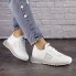 Женские кроссовки Shoes Archer 41 (26 см) 1464 белые текстиль стильные