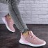 Женские кроссовки Shoes Fletcher 36 (23,5 см) 1735 розовые сетка текстиль стильные