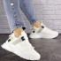 Женские кроссовки Shoes Edith 37 (23,5 см) 1525 белые с серыми вставками 