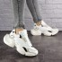 Женские кроссовки Shoes Archy 37 (23 см) 1698 белые с серым экокожа