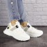 Женские кроссовки Shoes Edith 37 (23,5 см) 1525 белые с серыми вставками 