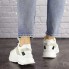 Женские кроссовки Shoes Edith 37 (23,5 см) 1525 белые с серыми вставками 