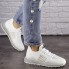 Женские кроссовки Shoes Archer 41 (26 см) 1464 белые текстиль стильные