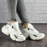 Женские кроссовки Shoes Archy 37 (23 см) 1698 белые с серым экокожа