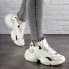 Женские кроссовки Shoes Archy 37 (23 см) 1698 белые с серым экокожа