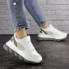 Женские кроссовки Shoes Bubbles 36 (22,5 см) 1642 белые с серым экокожа на толстой подошве стильные