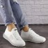 Женские кроссовки Shoes Archer 41 (26 см) 1464 белые текстиль стильные