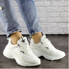 Женские кроссовки Shoes Cora 36 (23 см) 1502 белые