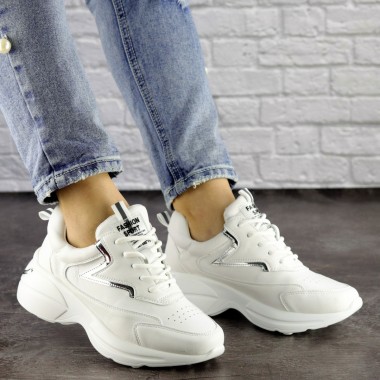 Женские кроссовки Shoes Cora 36 (23 см) 1502 белые