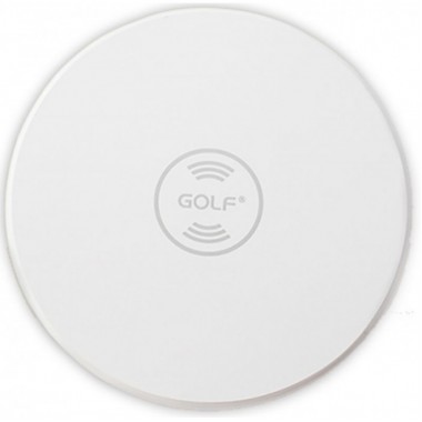 Беспроводное зарядное устройство Golf GF-WQ3 Wireless Charger поддержка Qi белый тонкий