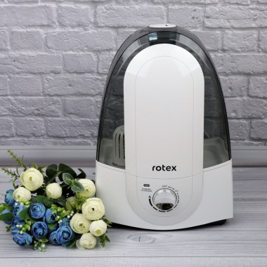 Увлажнитель воздуха ультразвуковой Rotex RHF-520-W 5,2 л  30 Вт  керамический фильтр смягчения автоотключение Белый