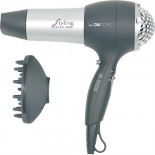 Фен для волос с диффузором Clatronic HTD-3055 профессиональный холодный обдув серый