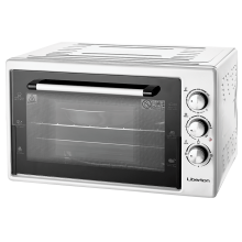 Электрическая печь 42 л выпечка пицца хлеб Liberton LEO-421 3 режима 1500W нагрев 320  электродуховка настольная Белый термоизоляция Турция