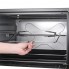Электрическая печь с подсветкой конвекцией гриль вертел ViLgrand VEO526RCL- b 52 л 2000W 250 градусов электродуховка настольная Черная