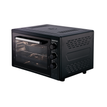 Электрическая печь гриль хлебопечка пицца Liberton LEO-420 выпечка 42л  1500W нагрев 320  электродуховка настольная Черный