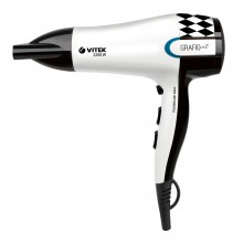 Фен для волос с ионизацией турмалиновое покрытие керамика VITEK VT-2299 W 2200 Вт профессиональный LED индикация  защита от перегрева белый