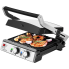 Электрогриль прижимной контактный ECG KG 2033 Duo Grill & Waffle 2000 Вт антипригарное открытие 180 градусов двусторонние панели планча вафельница барбекю терморегулятор на каждую панель