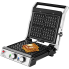 Электрогриль прижимной контактный ECG KG 2033 Duo Grill & Waffle 2000 Вт антипригарное открытие 180 градусов двусторонние панели планча вафельница барбекю терморегулятор на каждую панель