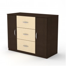 Комод для вещей Компанит 3+2 Венге Комби (1110х493х891)