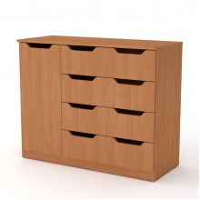 Комод для вещей Компанит 4+1М Ольха (1054х425х849)