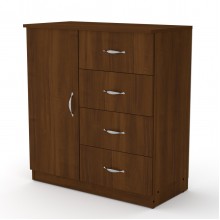 Комод для вещей Компанит 4+1А Орех Экко (780х390х849)