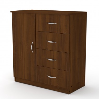 Комод для вещей Компанит 4+1А Орех Экко (780х390х849)