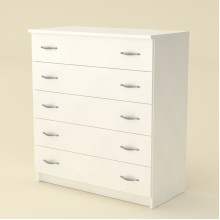 Комод для вещей Компанит 5L Нимфея Альба (803х380х891)