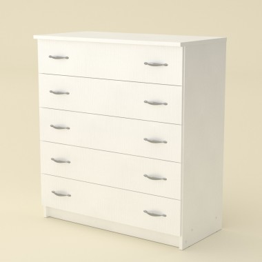 Комод для вещей Компанит 5L Нимфея Альба (803х380х891)