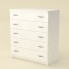 Комод для вещей Компанит 5L Нимфея Альба (803х380х891)