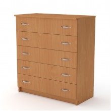 Комод для вещей Компанит 5L Бук (803х380х891)