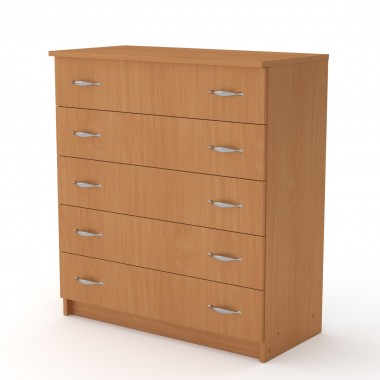 Комод для вещей Компанит 5L Бук (803х380х891)