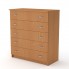 Комод для вещей Компанит 5L Бук (803х380х891)