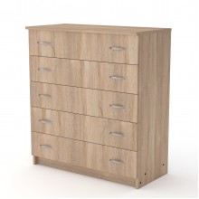 Комод для вещей Компанит 5L Дуб Сонома (803х380х891)