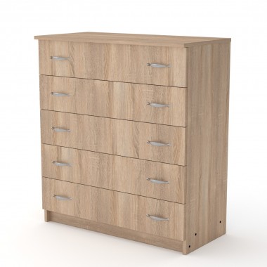 Комод для вещей Компанит 5L Дуб Сонома (803х380х891)