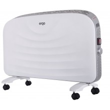Конвектор электрический обогреватель 2 в 1 ERGO HC 2220 SD 1000/2000 Вт 20м2 2 режима терморегулятор влагозащита настенный напольный белый х-образный закрытый
