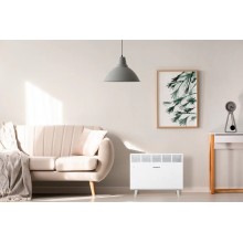 Конвектор электрический обогреватель 2 в 1 INTERLUX  INCP-1015PR  1,5 кВт 15м2 2 режима терморегулятор термостат настенный/напольный белый	