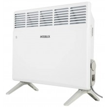 Конвектор электрический обогреватель 2 в 1 INTERLUX  INCP-1020PR  2 кВт 20м2 2 режима терморегулятор термостат настенный/напольный белый	