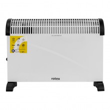 Конвектор электрический обогреватель 2 в 1 Rotex RCX200-H 2 кВт 20м2 3 режима терморегулятор настенный/напольный белый	