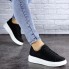 Женские сникеры стильные Shoes Cooter 36 (22,5 см) 2119 нубук черные с белой подошвой легкие