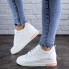Женские сникеры стильные на танкетке 6 см Shoes Azul 37 (23,5 см) 2079 экокожа белые