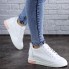 Женские сникеры стильные на танкетке 6 см Shoes Azul 37 (23,5 см) 2079 экокожа белые