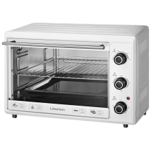 Электрическая печь Liberton LEO-400 выпечка гриль 40 л  2000W  3 режима нагрева электродуховка Белая