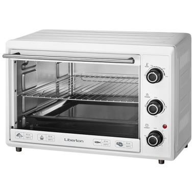 Электрическая печь Liberton LEO-400 выпечка гриль 40 л  2000W  3 режима нагрева электродуховка Белая