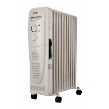 Масляный радиатор обогреватель 11 секций с тепловентилятором ERGO HO 222511 F 2900 Вт до 25 м2 3/6 режимов термостат терморегулятор защита от перегрева серый