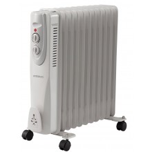 Масляный обогреватель радиатор 11 секций INTERLUX INO-1125W 2500Вт 25 м² 3 режима обогрева термостат терморегулятор защита от перегрева белый