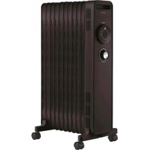 Масляный обогреватель радиатор 11 секций LUXELL LUX-1230S-bl 2300Вт 23 м² 3 режима обогрева термостат терморегулятор защита от перегрева/опрокидывания/замерзания черный
