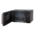 Микроволновая печь с часами 20л Соло LIBERTON LMW-2084Е  СВЧ 700 Вт 5 уровней мощностей электронное управление черный зеркало стильная