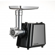 Мясорубка электрическая 3 в 1 Vilgrand V228-CSMG_b 2200 Вт реверс 3 насадки колбаса кеббе соковыжималка стильная Черная