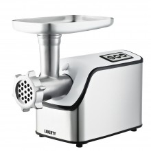 Мясорубка электрическая 9 в 1 Liberty MG-2033 2000 Вт 2,1 кг/мин реверс 9 насадок соковыжималка терка шинковка драники кеббе колбаса Серебристая