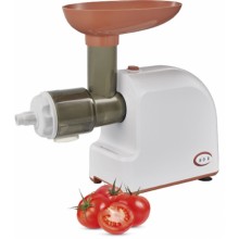 Мясорубка электрическая 3 в 1 Rotex RMG190-W Tomato Master 1900Вт 1,1 кг/мин 3 насадки реверс соковыжималка кеббе колбаса белый/розовый